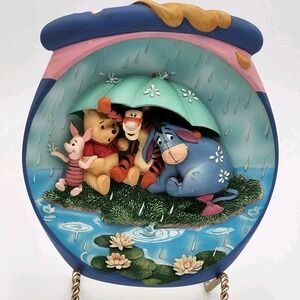 Vintage 1999 Winnie The Pooh Plate 3D Honeypot Adventures Bradford Exchange Cute